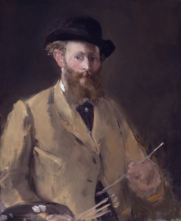 Édouard Manet en un autoretrato de 1879
