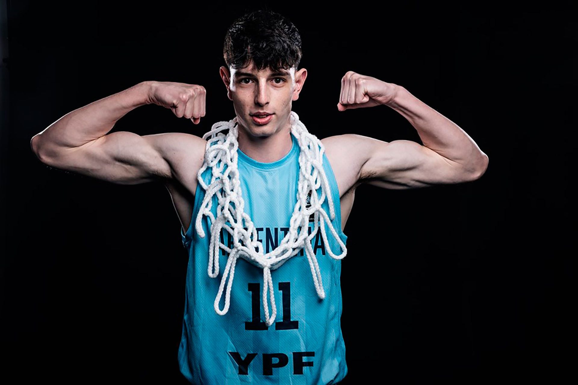 Santiago Trouet, una de las figuras del seleccionado U19 argentino en el Mundial de Hungría (Crédito: FIBA Basketball)