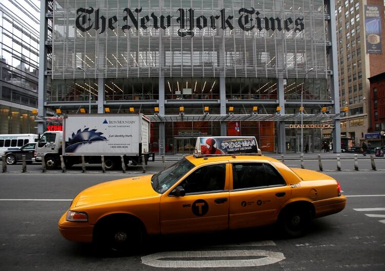 La oficina central de The New York Times. Foto: REUTERS/Carlo Allegri