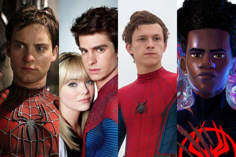 Imagen de los diferentes 'Spider-Man'