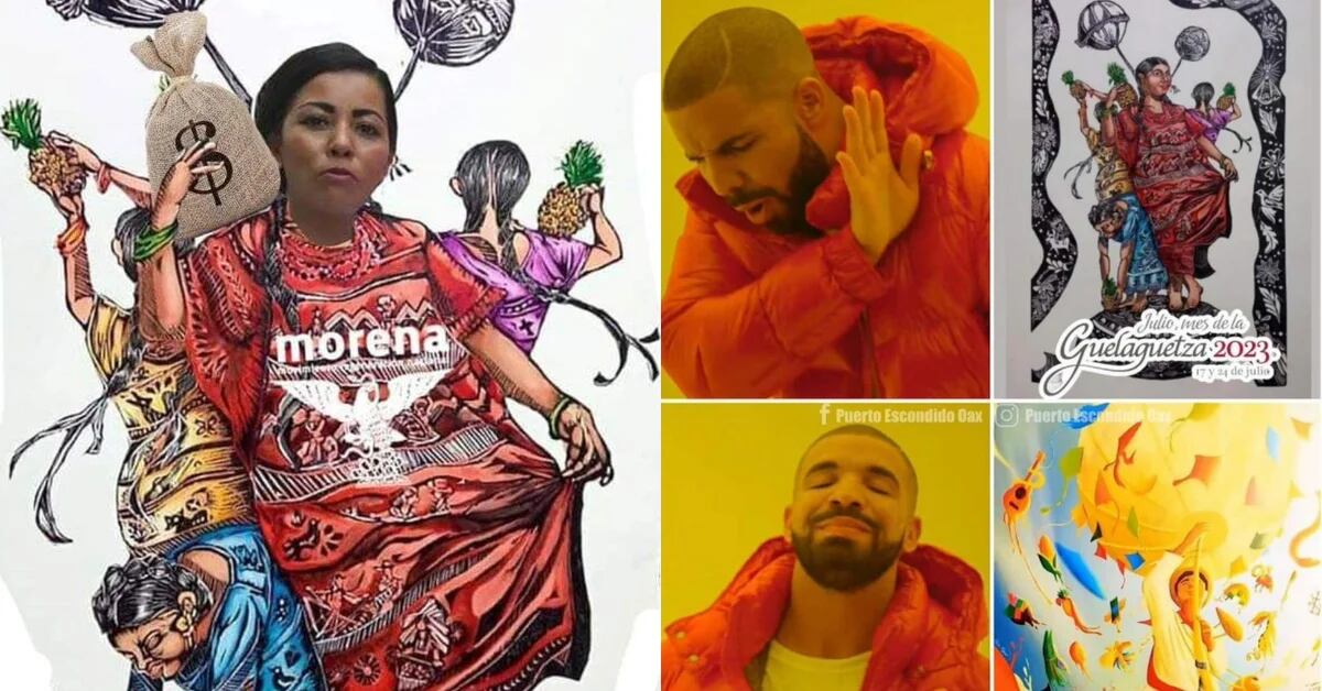 Users rejected the official image of Guelaguetza 2023 with memes