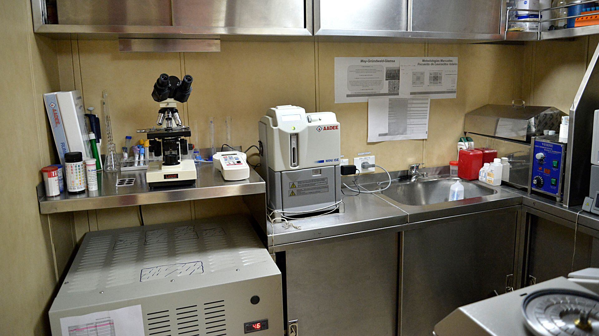 El departamento sanidad cuenta con un completo equipamiento.