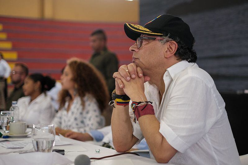 El mandatario anunció que el Gobierno se trasladará a Tumaco durante dos semanas - crédito Andrea Puentes/Presidencia