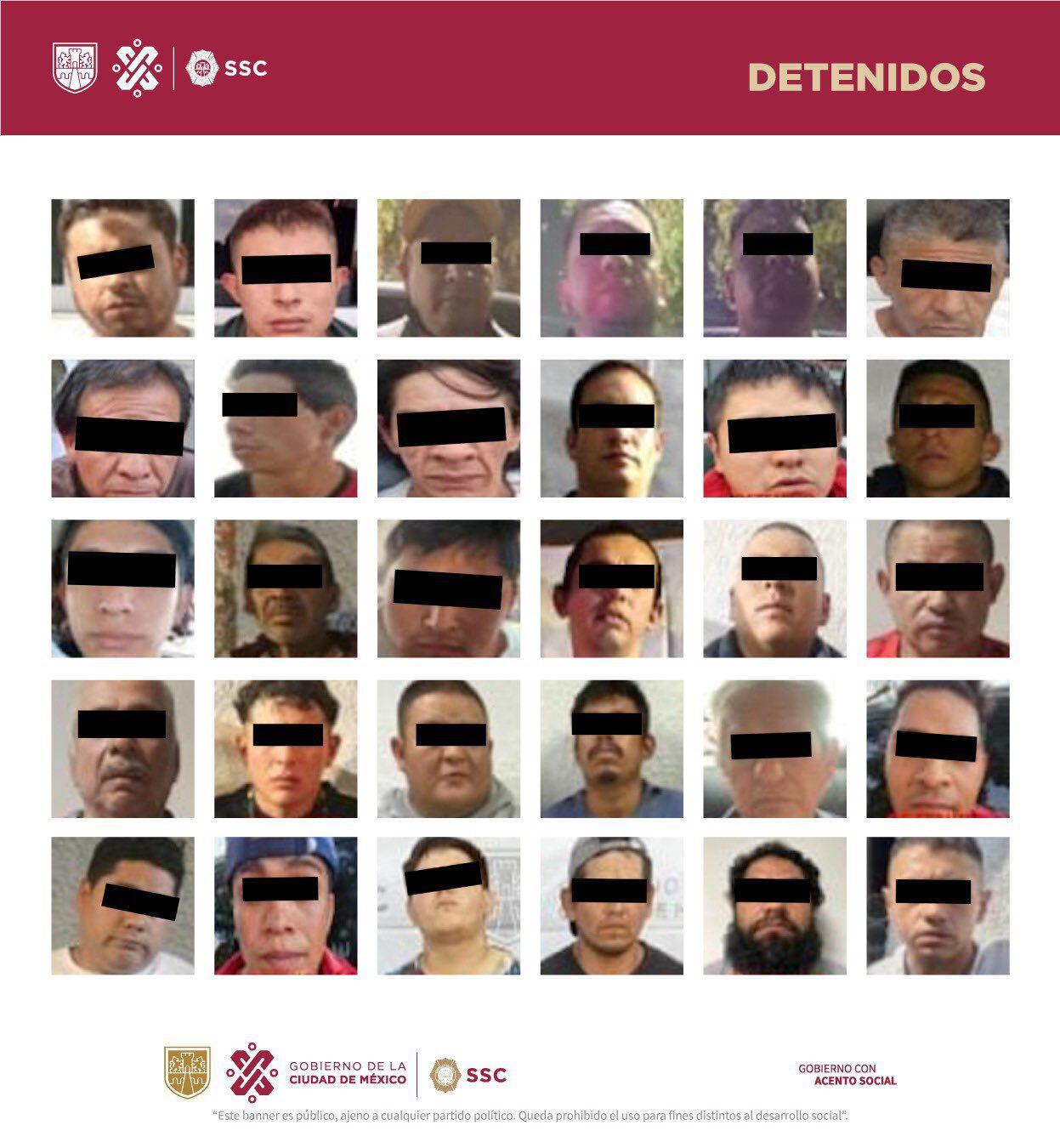 Los Rodolfos detenidos en CDMX