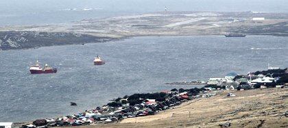 Paisaje de Malvinas (Foto de archivo)