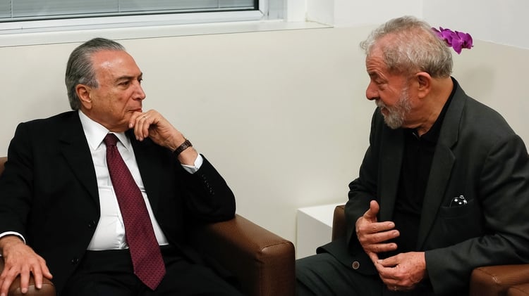 Los ex presidentes Michel Temer y Lula da Silva fueron arrestados en el marco del Lava Jato (AFP / Imagen de archivo)