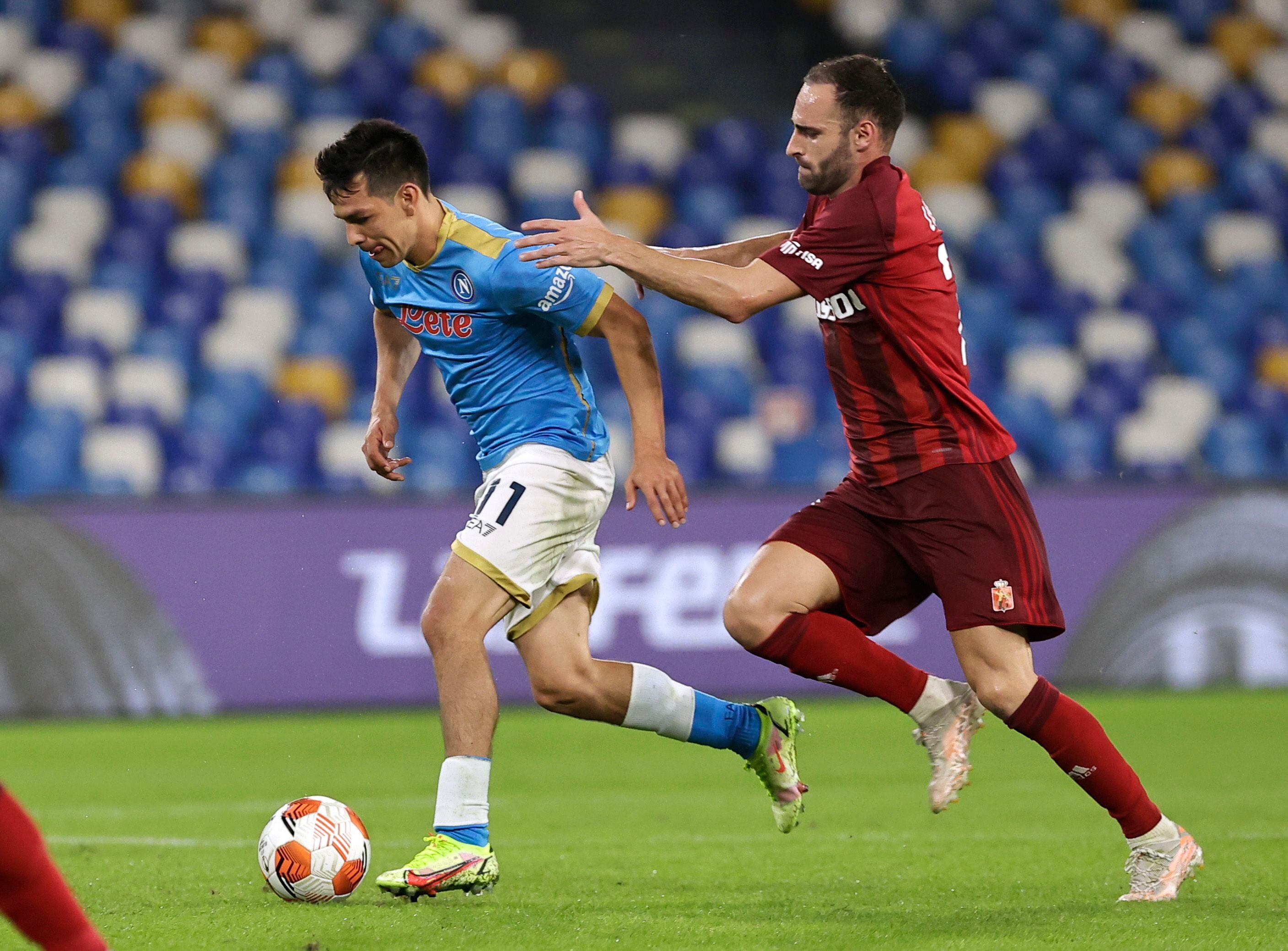 Lozano es uno de los referentes del Napoli, con quien actualmente mantiene la primera posición del Calcio italiano (Foto: Ciro De Luca/REUTERS)



