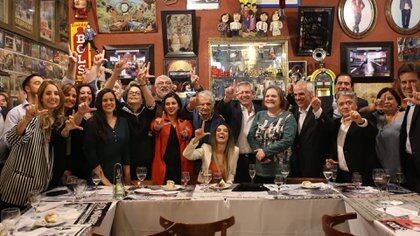 En el centro Alberto Fernández, Dilma Rousseff y José “Pepe” Mujica. A la izquierda aparece Nicolini. 