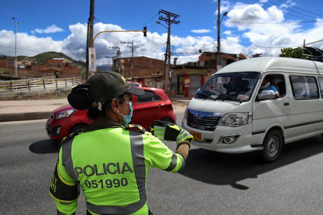 Policía de tránsito Bogotá