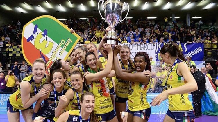 El equipo de volvey femenino Imoco Volley de Conegliano se consagrÃ³ campeÃ³n de la Serie A1 (@imocovolley)