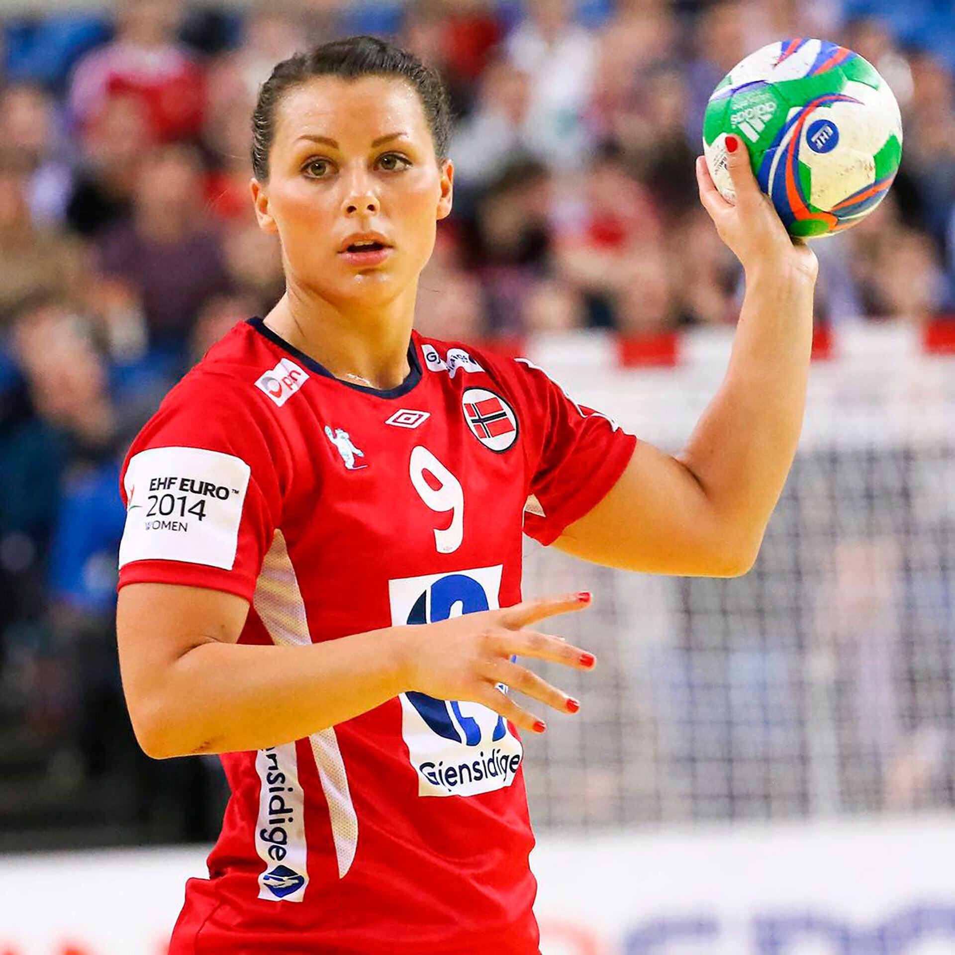 Nora Mork, from Denmark at the EHF Euro 2022.