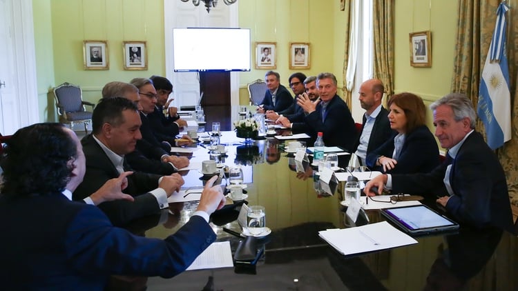 Macri encabezó hoy una reunión de Gabinete nacional (Presidencia)
