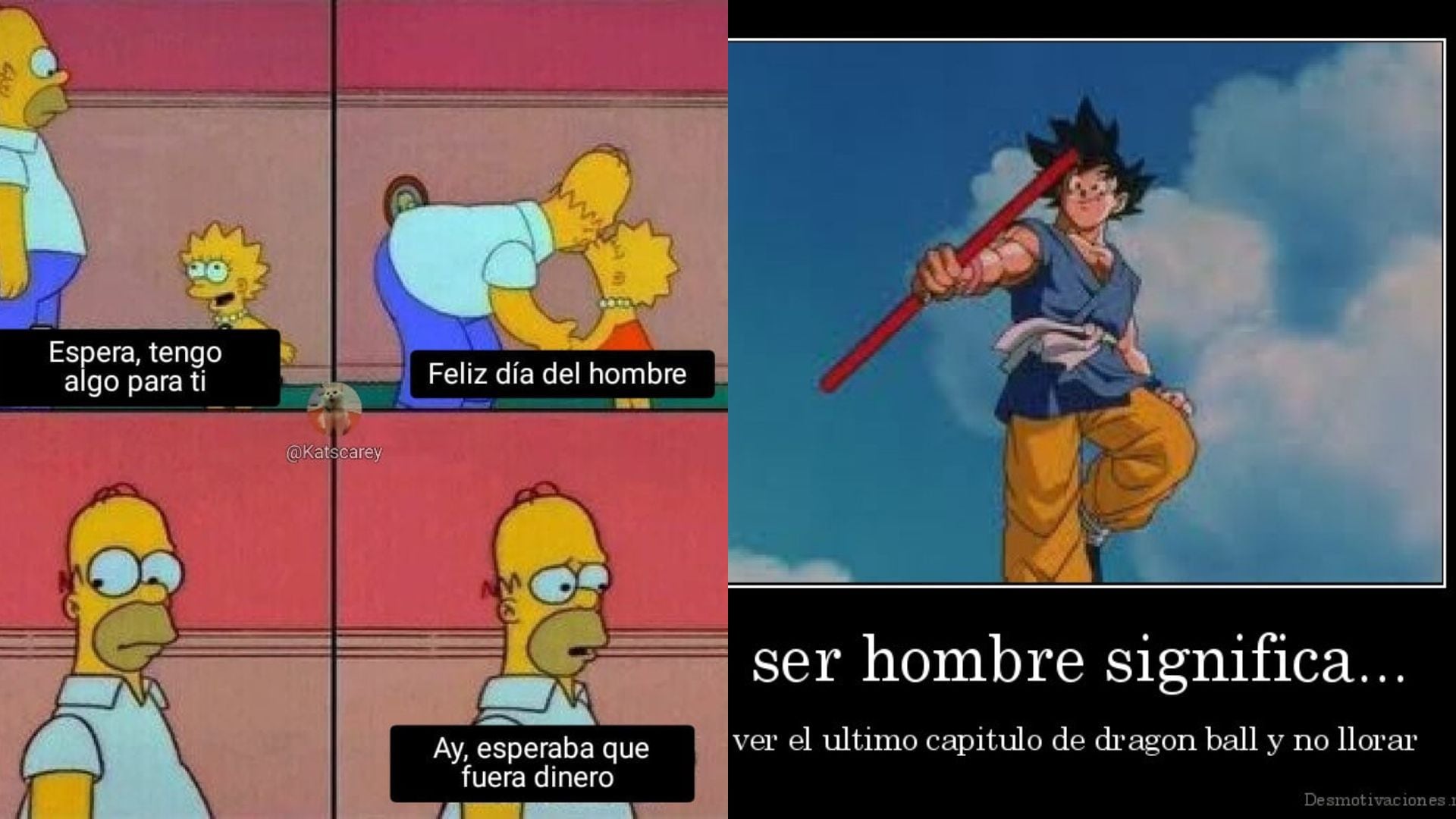 Memes de Homero Simpson y Goku entre los más usados en las redes sociales. (Foto: Composición y X)