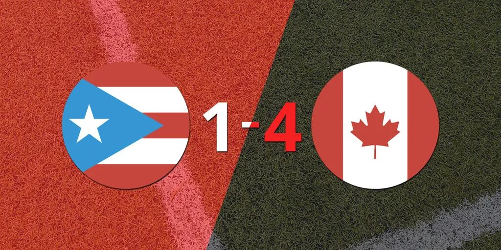 De visitante, Canadá goleó a Puerto Rico contundentemente 4 a 1