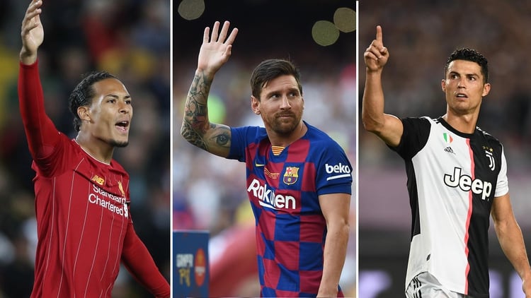 Lionel Messi, Cristiano- Ronaldo y Virgil van Dijk buscan el premio al mejor futbolista de la Ãºltima ediciÃ³n de la Champions League