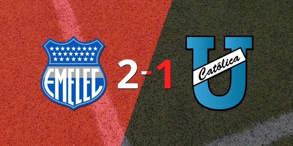 U. Católica (E) cayó 2-1 en su visita a Emelec