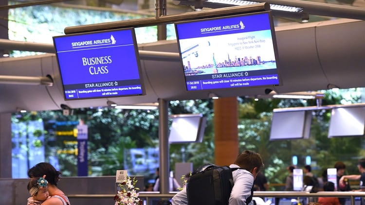 Singapore Airlines lanzará vuelos de casi 19 horas en octubre (AFP)
