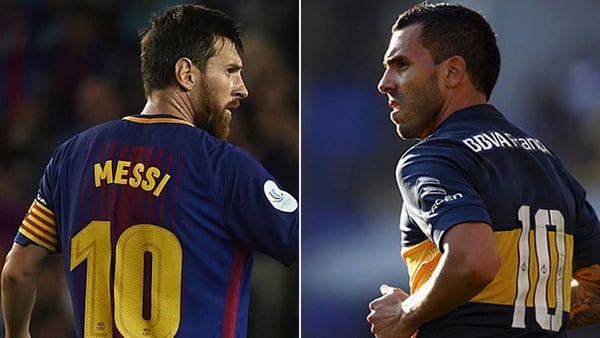 Lionel Messi y Carlos Tevez