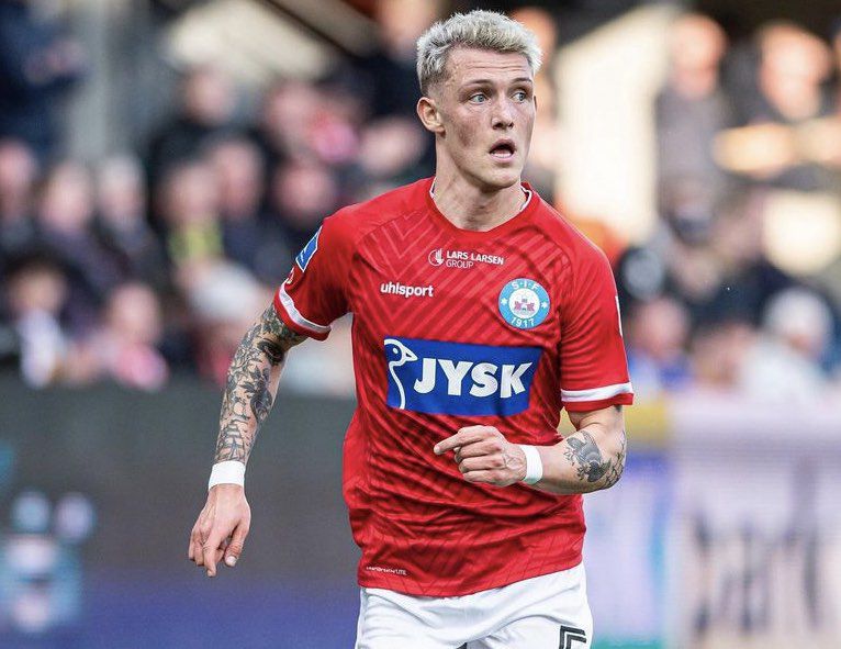 Oliver Sonne suma una anotación con Silkeborg IF en la Oddset Pokalen. - Crédito: Morten Kjaer
