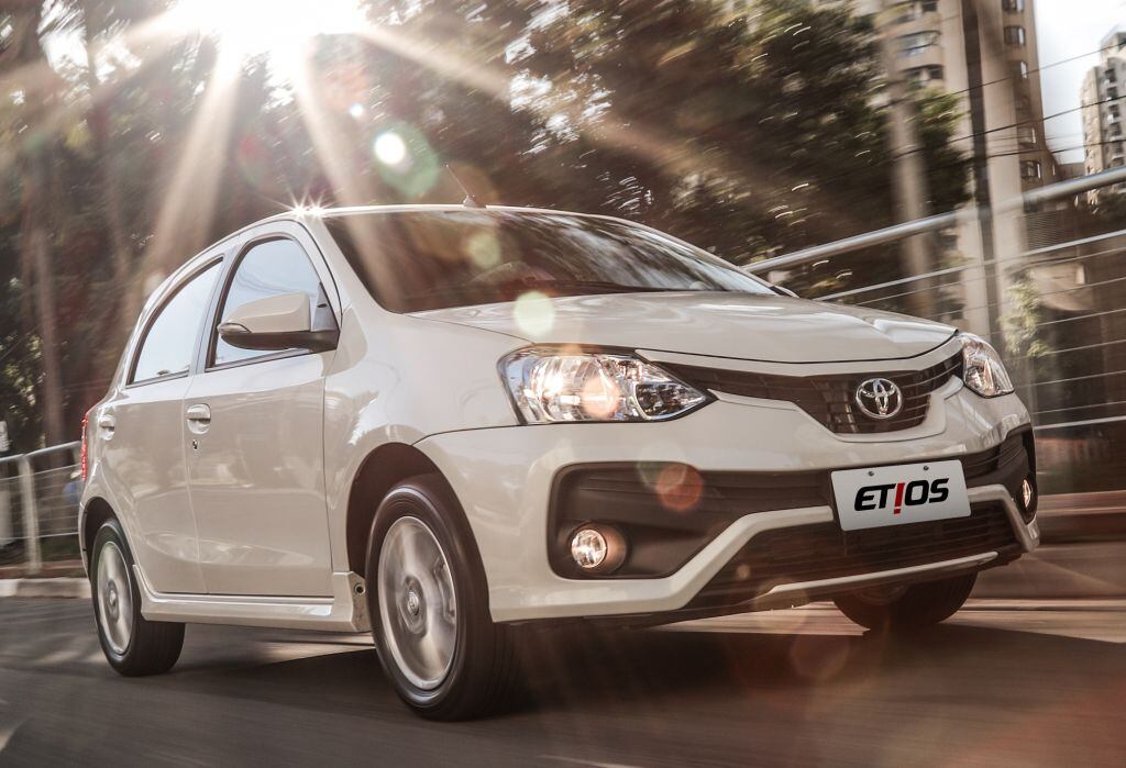 El Toyota Etios se fabrica en Brasil, en la planta de Sorocaba, San Pablo.