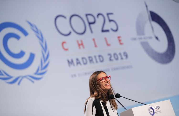 Foto de archivo. La ministra del Medio Ambiente de Chile, Carolina Schmidt, durante la ceremonia de apertura de la COP25 en Madrid, España. 2 de diciembre de 2019. REUTERS/Susana Vera.