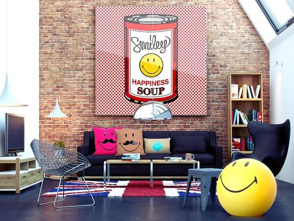 Algunos de los artículos de Smiley con los que puedes decorar tu casa, si es que quieres decorar tu casa con artículos de Smiley. Foto de SMileyWorld