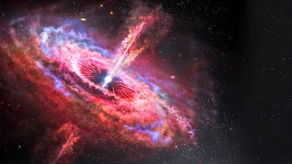 Los astrónomos buscan observar este “monstruo” por contraste, es decir, gracias al fondo brillante que forma la materia que lo envuelve (Shutterstock)