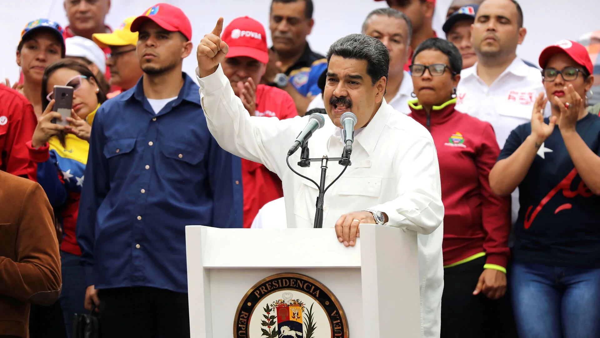 Nicolás Maduro en un acto en Caracas, Venezuela, el 9 de marzo de 2019 (REUTERS/Manaure Quintero)