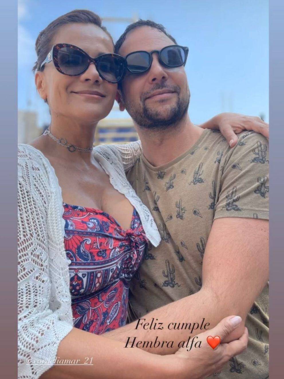 Novio de Mónica Sánchez, Daniel Sacro, le dedicó peculiar mensaje a la actriz por su cumpleaños. Instagram.
