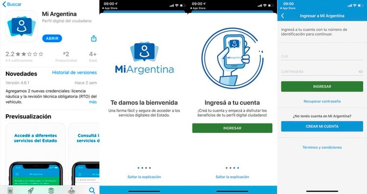 Para acceder al DNI digital hay que bajarse la app MI ARGENTINA y seguir todos los pasos