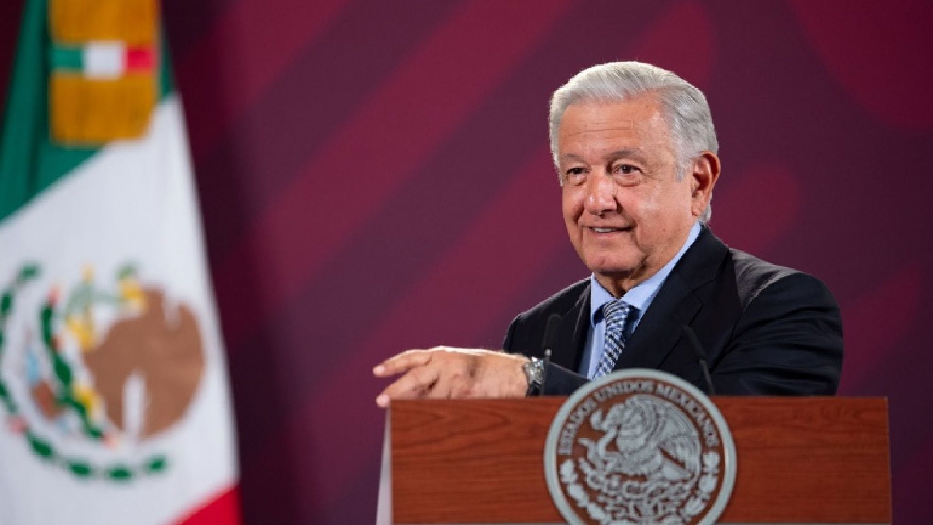 En 2021 la periodista acudió a la conferencia matutina de AMLO
(Foto: Presidencia)