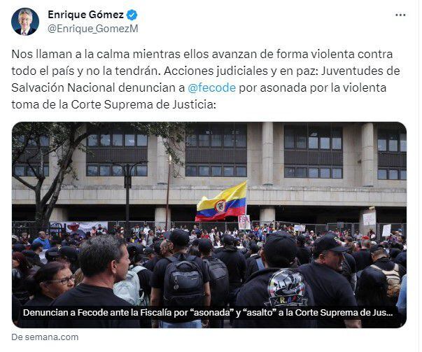 Enrique Gómez-Corte Suprema de Justicia-Colombia
