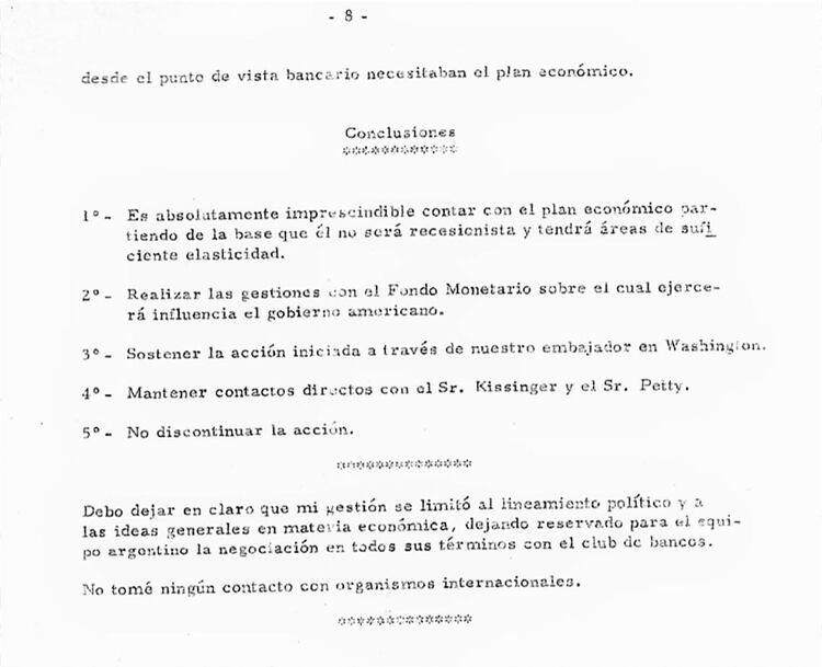 Las conclusiones de Quijano sobre su misión en Washington