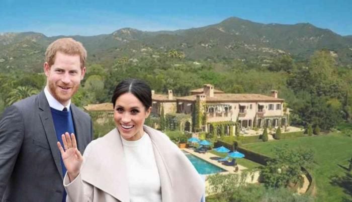 El príncipe Harry y Meghan Markle apenas se alejaron de la familia real, se instalaron en Montecito.