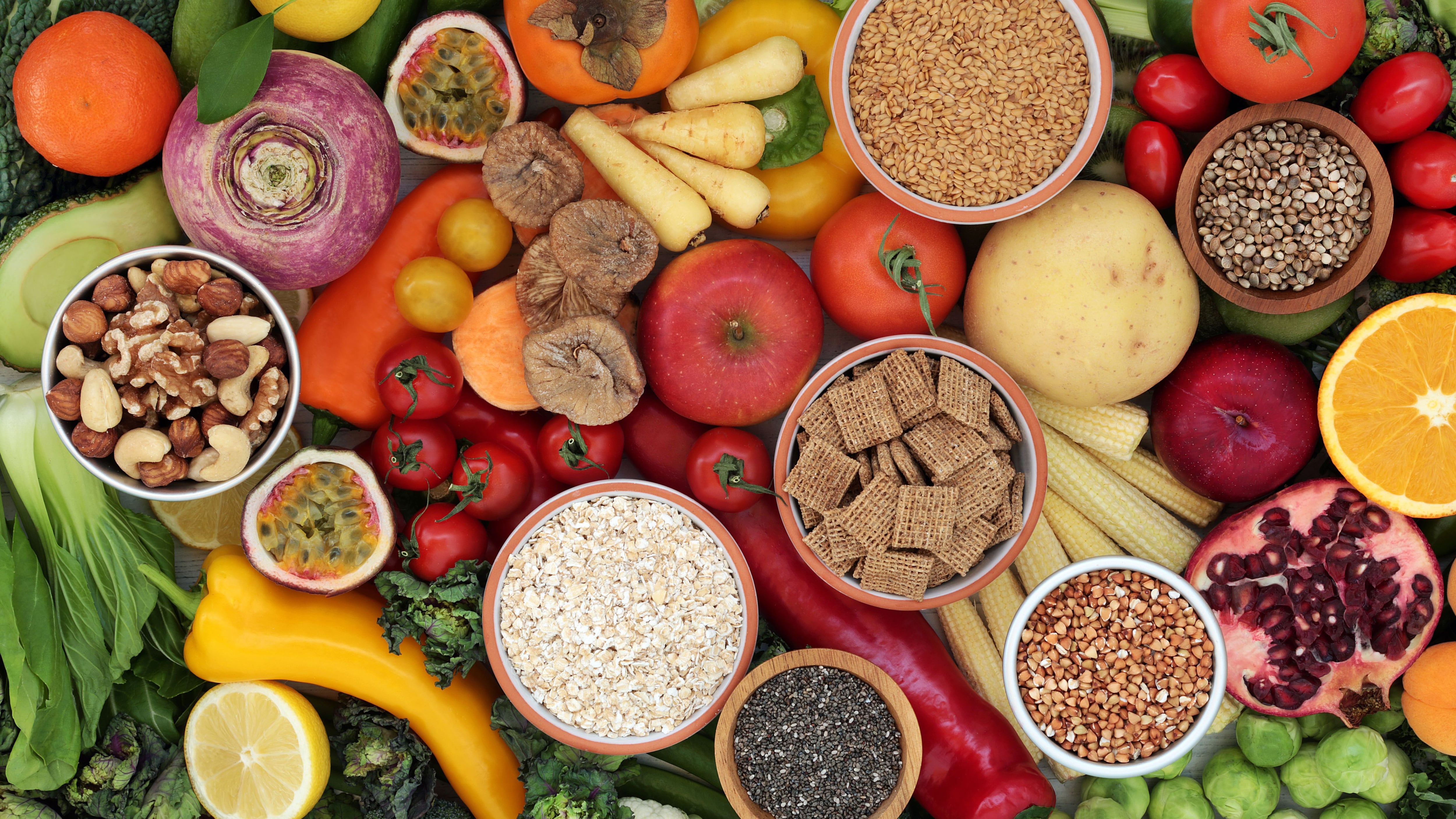 Alimentos con fibra (Shutterstock)