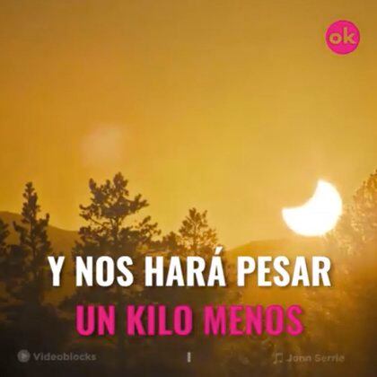 La publicación asegura que este eclipse generará cambios gravitacionales y las personas pesarán un kilo menos   (Foto: Facebook@Jose Gerardo Rodriguez Oliva)