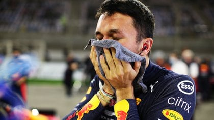 Formula One F1 - Bahrain Grand Prix - Bahrain International Circuit, Sakhir, Bahrain - November 29, 2020  Red Bull's Alexander Albon   FIA/Handout via REUTERS ATTENTION EDITORS - THIS IMAGE HAS BEEN SUPPLIED BY A THIRD PARTY. NO RESALES. NO ARCHIVES