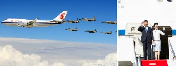 El presidente chino utiliza un Boeing 747 de la aerolínea estatal Air China cuando lo necesita