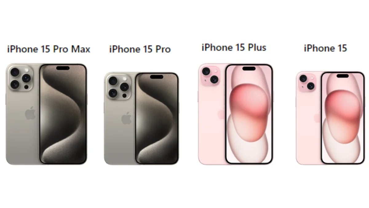 Qué diferencias hay entre las diferentes versiones: iPhone 15