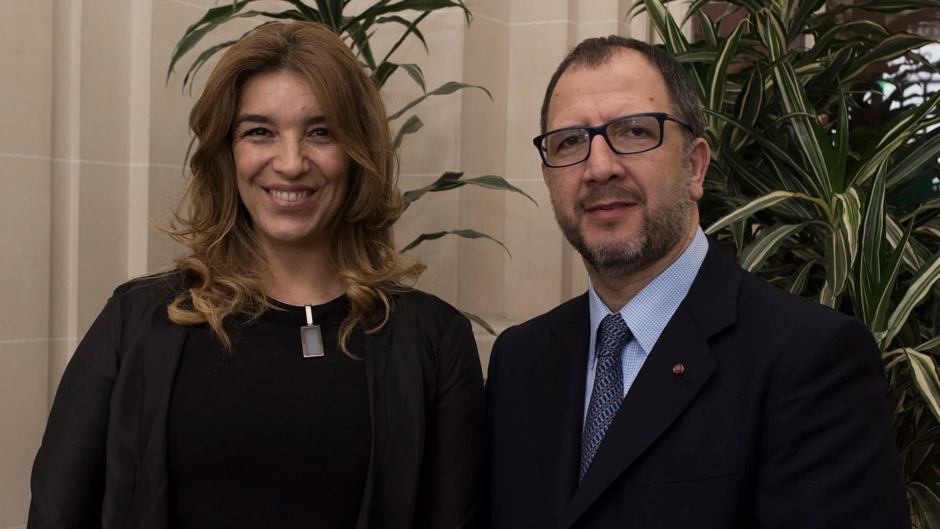 Fabián Perechodnik, secretario general del Gobierno de la Provincia de Buenos Aires, y su esposa Gabriela Solustri