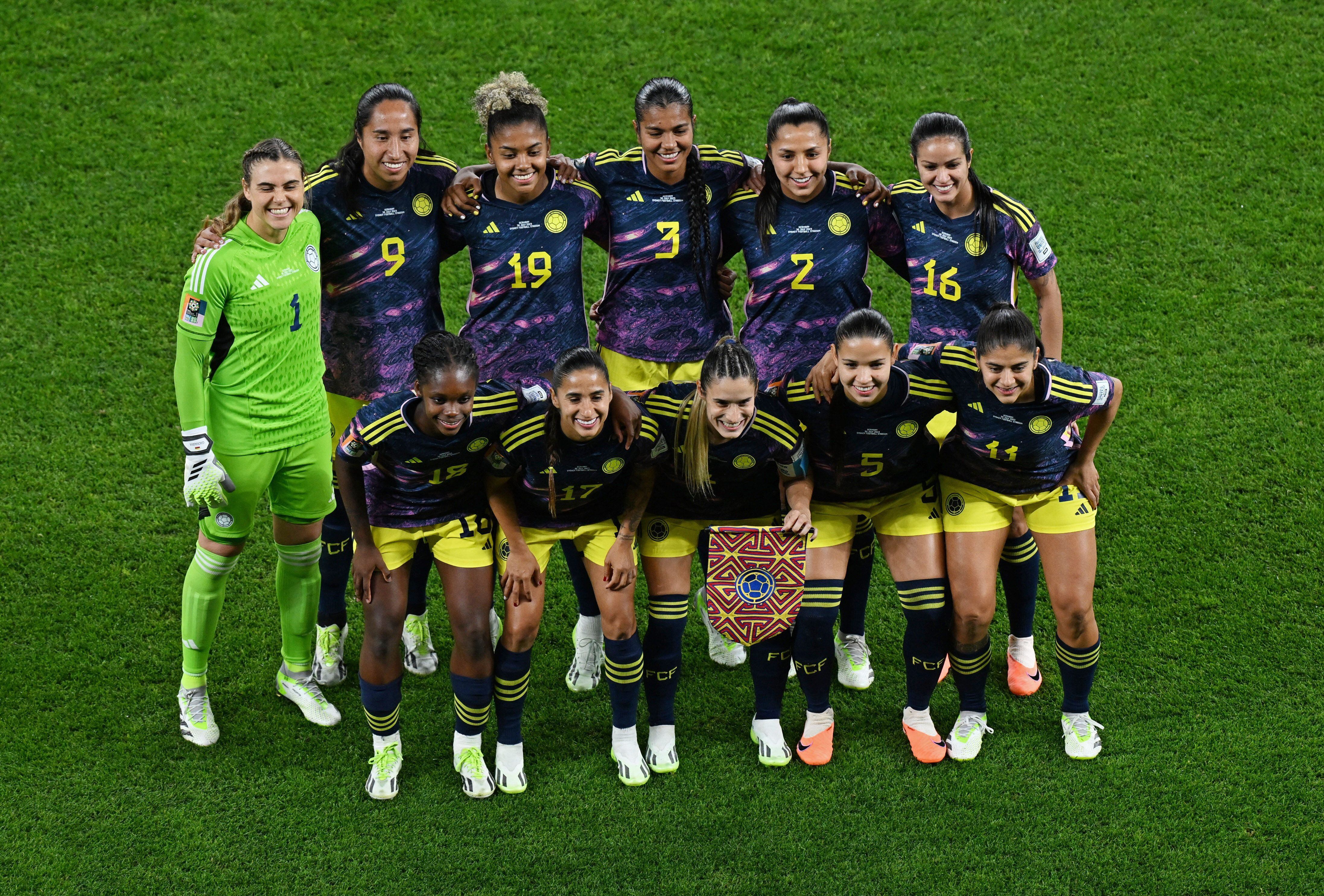 La selección Colombia mantiene puntaje perfecto en la Copa Mundial Femenina de la FIFA tras dos victorias en dos partidos jugados. Foto: REUTERS/Jaimi Joy