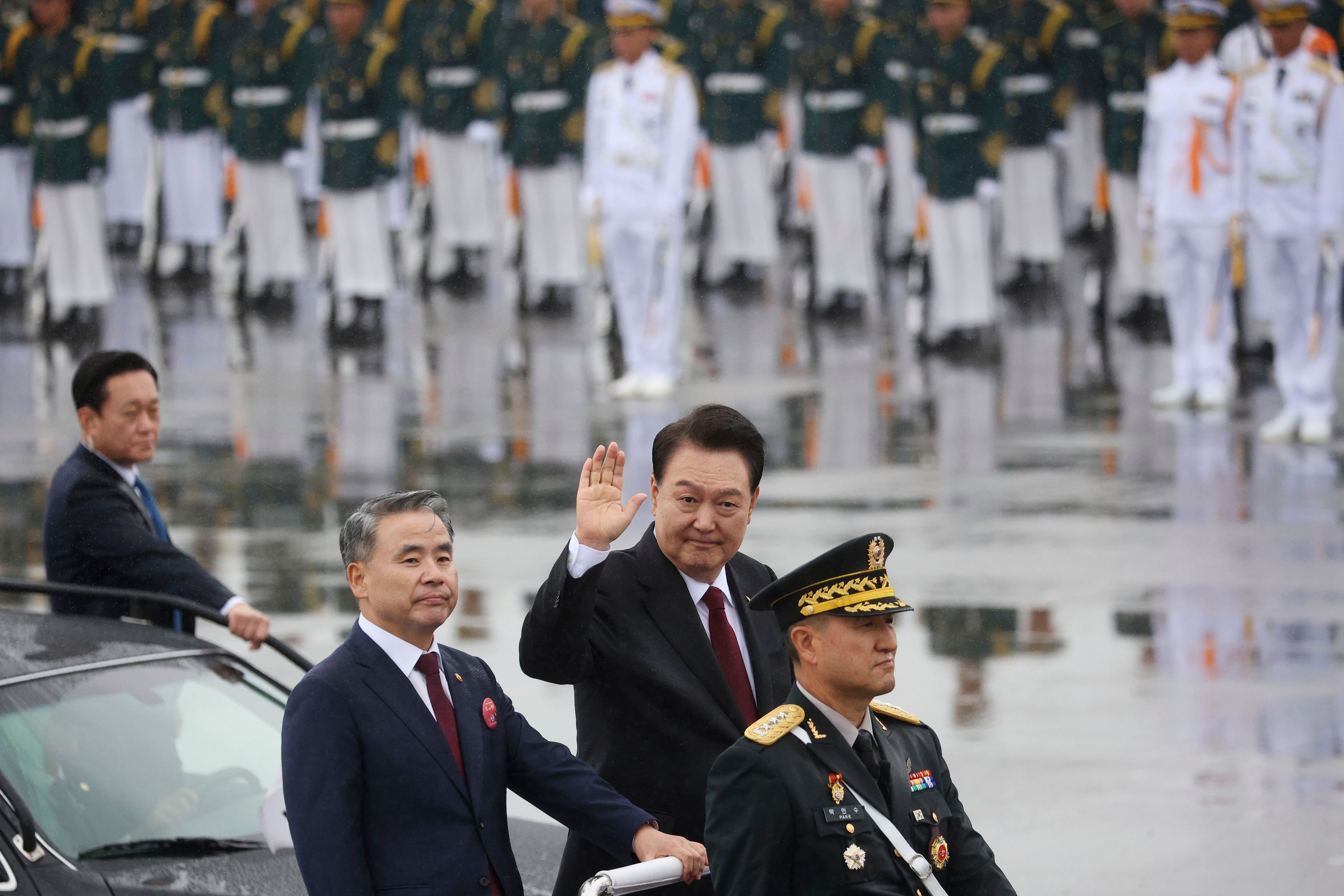 El presidente surcoreano Yoon Suk Yeol .(Kim Hong-Ji/Pool Photo via AP)