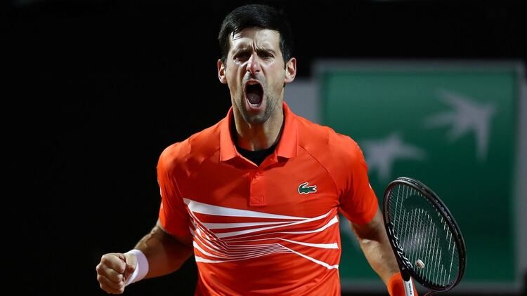 El festejo de Djokovic (Reuters)