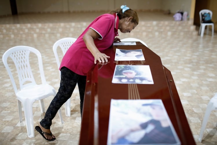 La pariente de un preso durante el funeral (REUTERS/Bruno Kelly)