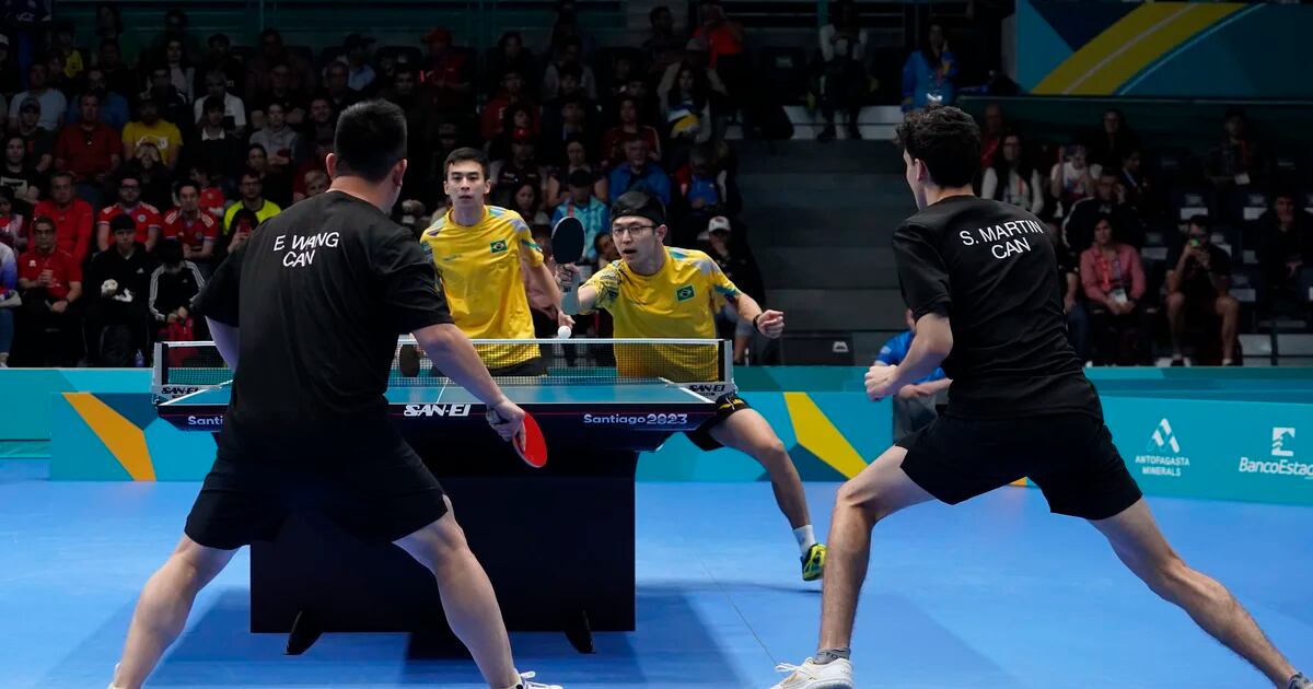 Brazil regains the gold medal after defeating Canada in table tennis at the Pan American Games