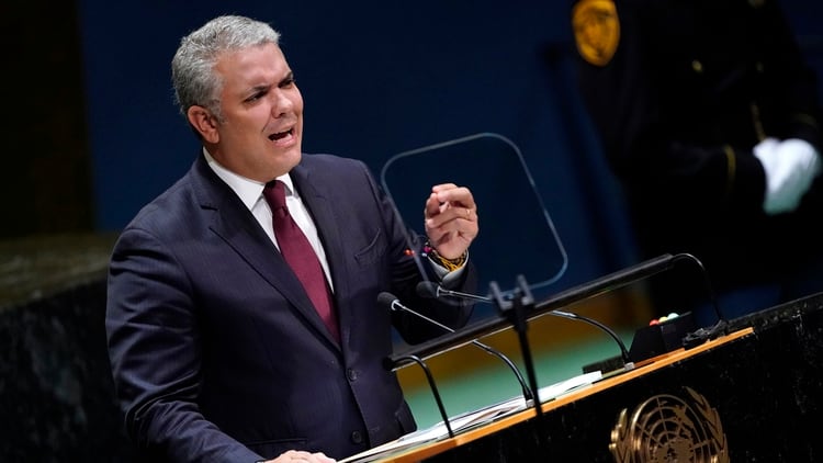 El presidente de Colombia, IvÃ¡n Duque, se dirige a la 74Âª sesiÃ³n de la Asamblea General de las Naciones Unidas en la sede de la ONU en la ciudad de Nueva York, Estados Unidos, el 25 de septiembre de 2019. (Reuters/ Carlo Allegri)