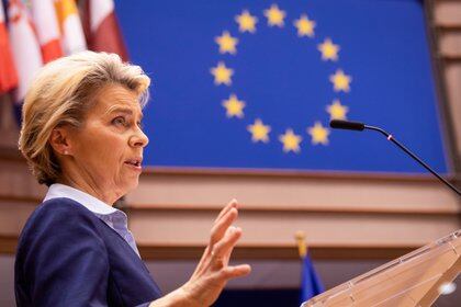 Presidenta de la Comisión Europea, Ursula von der Leyen.    John Thys/Pool via REUTERS