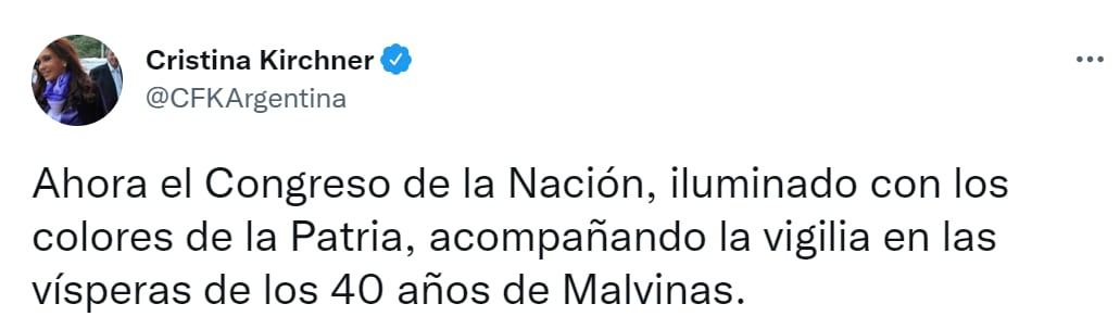 Malvinas-Cristina Kirchner