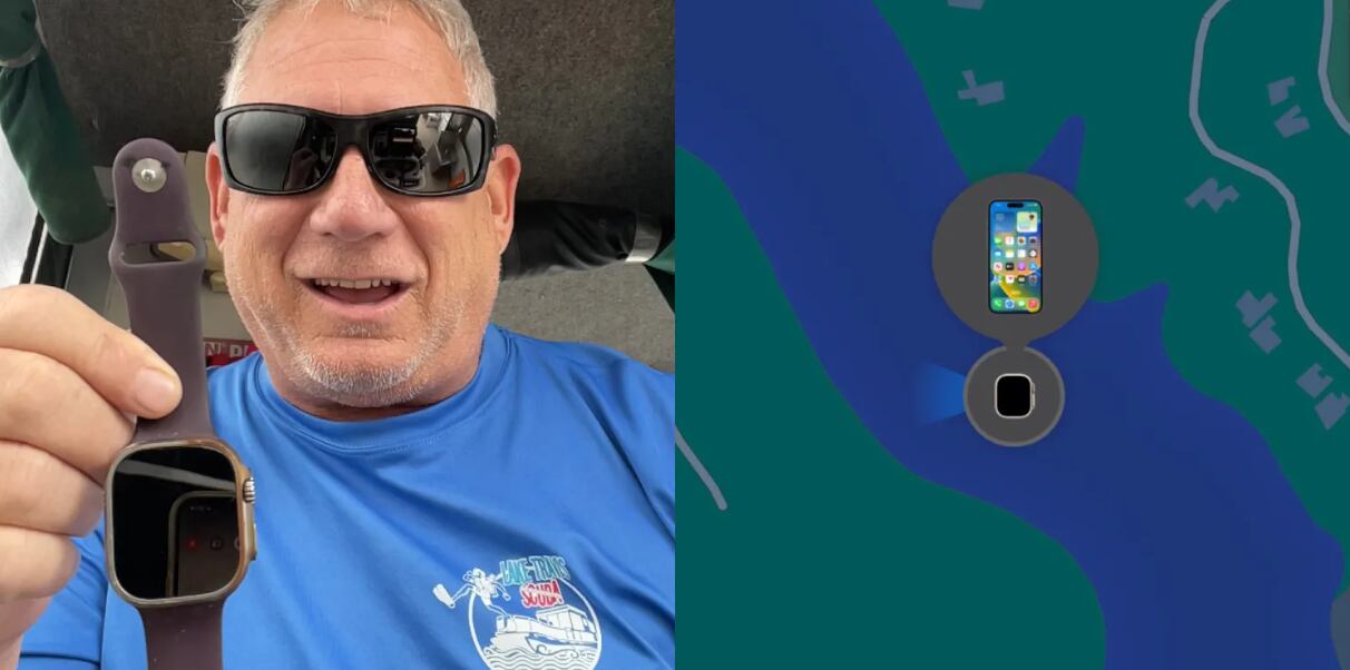 El reloj encontrado solo tenía golpes en los marcos y en la pantalla. (9to5Mac)