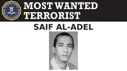 La ficha del FBI de Saif al-Adel